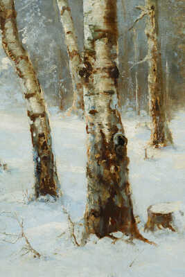 Розен Карл Иоганнович. Утро в зимнем лесу  